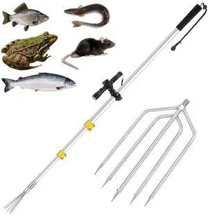 Fishing Harpoon Spear Gaff Gig, Frog Flounder Fork Hook, 4ft-8ft | Fishing Harpoon Gig, Captures Frogs and Flounders Securely, Fits Ice Fishing, Streams, And Swamps Fishing Harpoon Spear Gaff Gig, Frog Flounder Fork Hook, 4ft-8ft | Fishing Harpoon Gig, Captures Frogs and Flounders Securely, Fits Ice Fishing, Streams, And Swamps