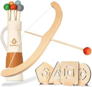 ® Kids Bow and Arrow Set | Wooden Archery Toy for Boys & Girls Aged 3-7, Bow and Arrow for Kids | Includes 5 Arrows, 4 Targets, Cotton Quiver | Indoor & Outdoor Play ® Kids Bow and Arrow Set | Wooden Archery Toy for Boys & Girls Aged 3-7, Bow and Arrow for Kids | Includes 5 Arrows, 4 Targets, Cotton Quiver | Indoor & Outdoor Play