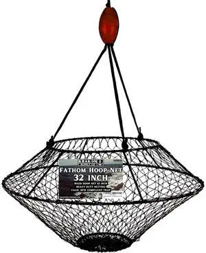 Crab Trap Hoop Net Trap for Crab and Lobster Saltwater Designed in USA Crab Trap Hoop Net Trap for Crab and Lobster Saltwater Designed in USA