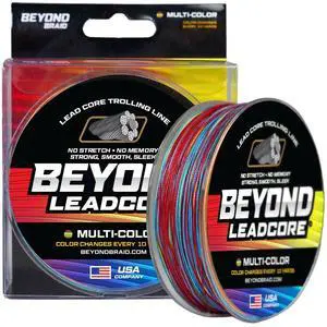 Lead Core Metered Trolling Braided Line - Sinking Braided Line - Color Change 10 Yards - 8X Strand + Lead Core Lead Core Metered Trolling Braided Line - Sinking Braided Line - Color Change 10 Yards - 8X Strand + Lead Core