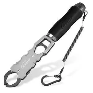 11.5" Fish Lip Gripper with Scale, Max 40lbs Scale, 360° Swivel Non-Slip Handle, Fish Grabber Control Tool for Safe, Hook Removal, Easy Catch & Release, Fishing Gifts for Men Women 11.5" Fish Lip Gripper with Scale, Max 40lbs Scale, 360° Swivel Non-Slip Handle, Fish Grabber Control Tool for Safe, Hook Removal, Easy Catch & Release, Fishing Gifts for Men Women