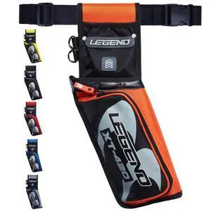 XT420 Field Quiver - Left or Right-Handed Quiver Arrow Holder, Archery Quiver with 3 Arrow Tube, Durable Nylon Hip Quivers with Multiple Pockets for Archery Accessories, Score Card & Tools XT420 Field Quiver - Left or Right-Handed Quiver Arrow Holder, Archery Quiver with 3 Arrow Tube, Durable Nylon Hip Quivers with Multiple Pockets for Archery Accessories, Score Card & Tools