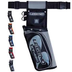 XT420 Field Quiver - Left or Right-Handed Quiver Arrow Holder, Archery Quiver with 3 Arrow Tube, Durable Nylon Hip Quivers with Multiple Pockets for Archery Accessories, Score Card & Tools XT420 Field Quiver - Left or Right-Handed Quiver Arrow Holder, Archery Quiver with 3 Arrow Tube, Durable Nylon Hip Quivers with Multiple Pockets for Archery Accessories, Score Card & Tools
