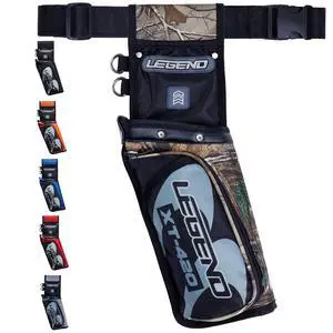 XT420 Field Quiver - Left or Right-Handed Quiver Arrow Holder, Archery Quiver with 3 Arrow Tube, Durable Nylon Hip Quivers with Multiple Pockets for Archery Accessories, Score Card & Tools XT420 Field Quiver - Left or Right-Handed Quiver Arrow Holder, Archery Quiver with 3 Arrow Tube, Durable Nylon Hip Quivers with Multiple Pockets for Archery Accessories, Score Card & Tools