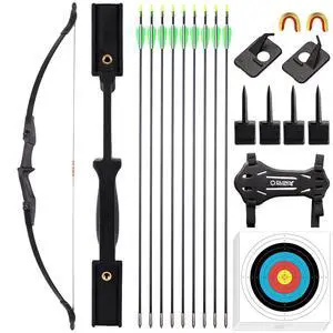 Archery Takedown Recurve Bow and Arrow Set for Adults/Beginners/Youth | Left & Right Hands, 20/30/40 Pounds, Complete Archery Set Archery Takedown Recurve Bow and Arrow Set for Adults/Beginners/Youth | Left & Right Hands, 20/30/40 Pounds, Complete Archery Set