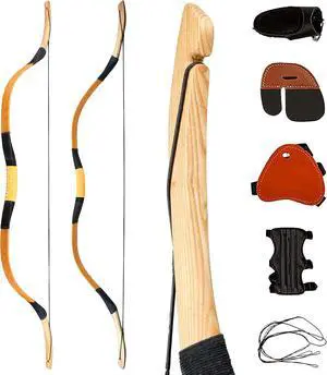 Archery Recurve Bow Set, 54" High-Performance Horse Bow for Hunting, Right Left Hand Traditional Turkish Bow for Youth Adults Beginners to Advanced Outdoor Practice & Hunting, 20-50 lbs Archery Recurve Bow Set, 54" High-Performance Horse Bow for Hunting, Right Left Hand Traditional Turkish Bow for Youth Adults Beginners to Advanced Outdoor Practice & Hunting, 20-50 lbs