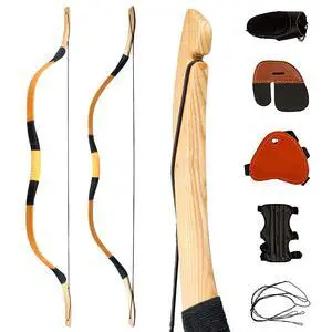 Archery Recurve Bow Set, 54" High-Performance Horse Bow for Hunting, Right Left Hand Traditional Turkish Bow for Youth Adults Beginners to Advanced Outdoor Practice & Hunting, 20-50 lbs Archery Recurve Bow Set, 54" High-Performance Horse Bow for Hunting, Right Left Hand Traditional Turkish Bow for Youth Adults Beginners to Advanced Outdoor Practice & Hunting, 20-50 lbs