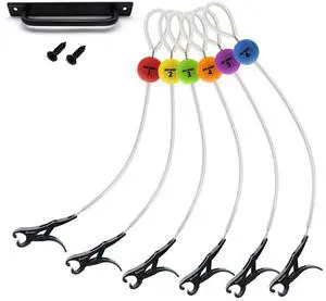 Cull Tags for Bass Fishing, Fish Culling System with 6 Color-Coded Tags and Buoy Keeper, No Puncture Style Tournament Bass Fishing Accessories Fishing Gear for Tournament Angler Cull Tags for Bass Fishing, Fish Culling System with 6 Color-Coded Tags and Buoy Keeper, No Puncture Style Tournament Bass Fishing Accessories Fishing Gear for Tournament Angler