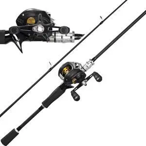 Fishing Rod and Reel Combo, Black Color Baitcasting Combo Baitcast Reel, 2-Piece Baitcaster Rod, Durable Fiberglass with Comfortable EVA Handle Fishing Rod and Reel Combo, Black Color Baitcasting Combo Baitcast Reel, 2-Piece Baitcaster Rod, Durable Fiberglass with Comfortable EVA Handle