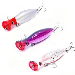 Popper Fishing Lure Set, 3 PCS Topwater Popper Lures 3D Eyes Fishing Accessories for Saltwater Surface Casting and Freshwater Fishing Gt Tuna Kingfish Large Predator Fish (5.11in, 1.48Oz) Popper Fishing Lure Set, 3 PCS Topwater Popper Lures 3D Eyes Fishing Accessories for Saltwater Surface Casting and Freshwater Fishing Gt Tuna Kingfish Large Predator Fish (5.11in, 1.48Oz)