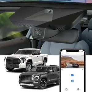 4K Dash Cam Suitable for Toyota Tundra 2022-2026 Hybrid & Sequoia 2023-2026 (Gen3), OEM Factory Look, 2160P UHD Video, Built-in WiFi & APP, Loop Recording, G-Sensor, Plug & Play, 64GB Card 4K Dash Cam Suitable for Toyota Tundra 2022-2026 Hybrid & Sequoia 2023-2026 (Gen3), OEM Factory Look, 2160P UHD Video, Built-in WiFi & APP, Loop Recording, G-Sensor, Plug & Play, 64GB Card