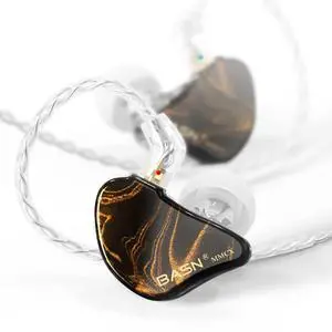 MMCX in Ear Monitor Headphones,Triple Driver IEM in-Ear Earphone for Musician Drummer, Noise-Isolation HiFi Stereo Earbuds with Two Detachable Cables(Golden Obsidian) MMCX in Ear Monitor Headphones,Triple Driver IEM in-Ear Earphone for Musician Drummer, Noise-Isolation HiFi Stereo Earbuds with Two Detachable Cables(Golden Obsidian)