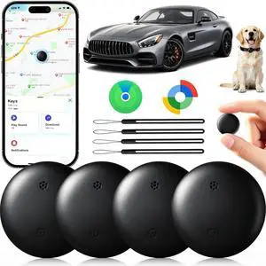 GPS Tracker for Vehicles No Subscription, iOS & Android Dual System | Precise Location Car Tracker Tag, IP66 Waterproof Bluetooth Tracker Device for Key, Luggage, Wallet, Kid and Pet (2-Pack) GPS Tracker for Vehicles No Subscription, iOS & Android Dual System | Precise Location Car Tracker Tag, IP66 Waterproof Bluetooth Tracker Device for Key, Luggage, Wallet, Kid and Pet (2-Pack)