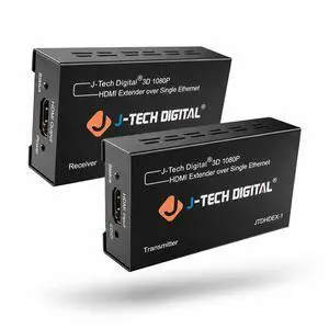 HDMI Extender over cat5e/6 1080P@200ft HDMI Balun Over Single Ethernet Supports EDID Copy Compatible with Dolby Digital DTS HDMI Extender over cat5e/6 1080P@200ft HDMI Balun Over Single Ethernet Supports EDID Copy Compatible with Dolby Digital DTS