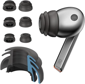Premium Multi-Flange Eartips for Galaxy Buds3 Pro (Black, Mixed(SML)) Always Fits, Never Slips Premium Multi-Flange Eartips for Galaxy Buds3 Pro (Black, Mixed(SML)) Always Fits, Never Slips