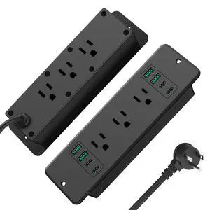 6 Outlets Recessed Power Strip, 45W USB C Ports, Black, 6FT, 1 | For Offer, Furniture, Desk Organizer Gaming Accessorie Flush Mount, Home Essentials, Plug Extender, Flat Extension Cord 6 Outlets Recessed Power Strip, 45W USB C Ports, Black, 6FT, 1 | For Offer, Furniture, Desk Organizer Gaming Accessorie Flush Mount, Home Essentials, Plug Extender, Flat Extension Cord