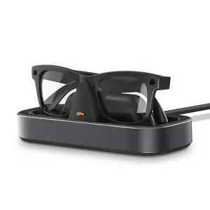Charging Station for Ray-Ban Meta Glasses (Space Gray) | Charger Compatible with Wayfarer, Skyler, Headliner & Oakley Meta HSTN, One-Hand Charging Dock with LED Indicator Charging Station for Ray-Ban Meta Glasses (Space Gray) | Charger Compatible with Wayfarer, Skyler, Headliner & Oakley Meta HSTN, One-Hand Charging Dock with LED Indicator