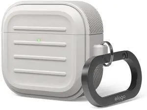 Armor Case for AirPods 4 | Carabiner Included, Supports Wireless Charging, Shock Resistant, Full Protection (Stone) Armor Case for AirPods 4 | Carabiner Included, Supports Wireless Charging, Shock Resistant, Full Protection (Stone)