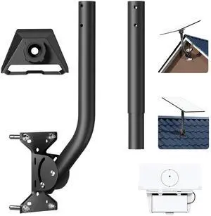 Starlink Mount Standard 4/4X Gen 3 Wall Roof Pipe Pole Mounting Kit | Pivot & Bracket Mounting Solution for Antenna & Router Power Supply Heavy Duty Weatherproof Starlink Mount Standard 4/4X Gen 3 Wall Roof Pipe Pole Mounting Kit | Pivot & Bracket Mounting Solution for Antenna & Router Power Supply Heavy Duty Weatherproof