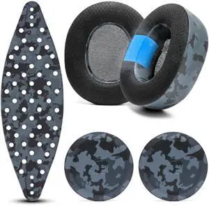 Modkit V2 Nova Pro Wireless, Pro Omni, & Elite - Gel Earpads, Extra-Wide Headband, & Side Plates for Arctis Nova Pro Wireless, Nova Elite & Nova Pro Omni by Wicked Cushions | Black Camo Modkit V2 Nova Pro Wireless, Pro Omni, & Elite - Gel Earpads, Extra-Wide Headband, & Side Plates for Arctis Nova Pro Wireless, Nova Elite & Nova Pro Omni by Wicked Cushions | Black Camo