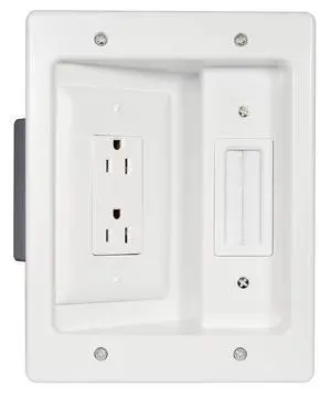 Legrand OnQ in-Wall Cable Management Kit for Power & Low Voltage Cords Hides TV or Display Cables Retrofit Behind the Wall UL Listed TV Cord Hider w/DIY Install & Included Hardware HT2102WHV1 Legrand OnQ in-Wall Cable Management Kit for Power & Low Voltage Cords Hides TV or Display Cables Retrofit Behind the Wall UL Listed TV Cord Hider w/DIY Install & Included Hardware HT2102WHV1