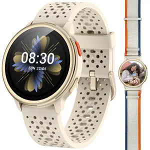 Smart Watches for Women & Men, Compatible with iPhone & Android | 1.27" Fitness Tracker with Bluetooth Calling, AMOLED Display, Heart Rate & Sleep Tracking, 2 Bands, Perfect Smart Gift Smart Watches for Women & Men, Compatible with iPhone & Android | 1.27" Fitness Tracker with Bluetooth Calling, AMOLED Display, Heart Rate & Sleep Tracking, 2 Bands, Perfect Smart Gift