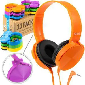 Select Classroom Headphones Bulk 10 Pack On-Ear Wired 3.5mm Mixed Colors | Durable Everyday Student Use, Colorful Class Set, Tangle-Free Cords, Adjustable Fit All-Day Comfort, Easy Clean, K-12 Schools Select Classroom Headphones Bulk 10 Pack On-Ear Wired 3.5mm Mixed Colors | Durable Everyday Student Use, Colorful Class Set, Tangle-Free Cords, Adjustable Fit All-Day Comfort, Easy Clean, K-12 Schools