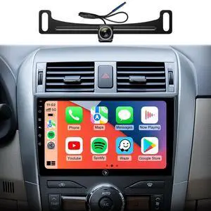 Car Radio Stereo for Toyota Corolla 08-12, Wireless CarPlay Android Auto | 9-inch IPS HD touchscreen, 5G WiFi GPS navigation, Bluetooth FM AM SWC, plug-and-play, 1080P backup camera Car Radio Stereo for Toyota Corolla 08-12, Wireless CarPlay Android Auto | 9-inch IPS HD touchscreen, 5G WiFi GPS navigation, Bluetooth FM AM SWC, plug-and-play, 1080P backup camera