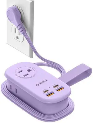65W GaN Travel Power Strip with Flat Plug and 4FT Extension Cord | 7-in-1 Charging Ports (3 AC Outlets/2 USB-A/2 USB-C), Fast Charger for MacBook Pro/Air, iPad Pro, iPhone 17/16/15- AP3 65W GaN Travel Power Strip with Flat Plug and 4FT Extension Cord | 7-in-1 Charging Ports (3 AC Outlets/2 USB-A/2 USB-C), Fast Charger for MacBook Pro/Air, iPad Pro, iPhone 17/16/15- AP3