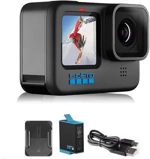 HERO10 Black- E-Commerce Packaging - Waterproof Action Camera with Front LCD & Touch Rear Screens, 5.3K60 Ultra HD Video HERO10 Black- E-Commerce Packaging - Waterproof Action Camera with Front LCD & Touch Rear Screens, 5.3K60 Ultra HD Video