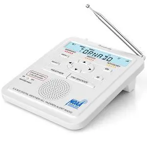 Weather Radio NOAA Alert with Battery Backup & FM Radio for Home | S.A.M.E. Localized County Code Programming, 80+ All Hazards Emergency Alerts, 3 Alert Tones, Plug in Radios & Alarm Clock Weather Radio NOAA Alert with Battery Backup & FM Radio for Home | S.A.M.E. Localized County Code Programming, 80+ All Hazards Emergency Alerts, 3 Alert Tones, Plug in Radios & Alarm Clock
