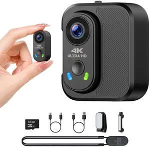 POV Camera 4K with WiFi, Body Mount Camera with 64GB Card, Charger Case, EIS Stabilization, Magnetic Mount, 150° Wide Angle Mini Action Camera Helmet Cam or Outdoor Sports Cycling Motorcycle Vlog POV Camera 4K with WiFi, Body Mount Camera with 64GB Card, Charger Case, EIS Stabilization, Magnetic Mount, 150° Wide Angle Mini Action Camera Helmet Cam or Outdoor Sports Cycling Motorcycle Vlog