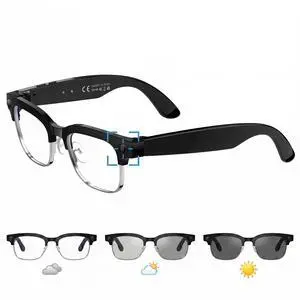 AI Smart Camera Glasses, 1080P HD POV Video Recording and Translator, Object Recognition, Bluetooth Audio for Music Calls, 290mAh Battery, Photochromic Lenses for Vlog, Travel and Work AI Smart Camera Glasses, 1080P HD POV Video Recording and Translator, Object Recognition, Bluetooth Audio for Music Calls, 290mAh Battery, Photochromic Lenses for Vlog, Travel and Work