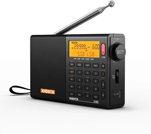 D808 Portable AM FM SW LW Air Band Shortwave Radio SSB RDS Multi Band Digital Radio Speaker with LCD Display Alarm Clock External Antenna (Black) D808 Portable AM FM SW LW Air Band Shortwave Radio SSB RDS Multi Band Digital Radio Speaker with LCD Display Alarm Clock External Antenna (Black)
