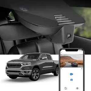 4K Dash Cam Suitable for RAM 1500 (Model B) 2019-2024 Rebel Big Horn Laramie Tradesman TRX Classic, OEM Look, 2160P UHD Video, WiFi & APP, Loop Recording G-Sensor, Easy to Use, 64GB Card 4K Dash Cam Suitable for RAM 1500 (Model B) 2019-2024 Rebel Big Horn Laramie Tradesman TRX Classic, OEM Look, 2160P UHD Video, WiFi & APP, Loop Recording G-Sensor, Easy to Use, 64GB Card