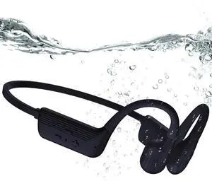 Swimming Headphones, IP68 Waterproof Bone Conduction Headphones, Bluetooth 6.0&MP3 with32GB Memory Card, Skin Open Ear Swim Earbuds with Adjustable Headband for Swim Cap/Hat, Magnetic Charging(Black) Swimming Headphones, IP68 Waterproof Bone Conduction Headphones, Bluetooth 6.0&MP3 with32GB Memory Card, Skin Open Ear Swim Earbuds with Adjustable Headband for Swim Cap/Hat, Magnetic Charging(Black)