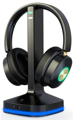 Wireless Headphones for TV, TV Headphones Wireless for Senior with Digital Optical RCA AUX 3.5 MM Transmitter Charging Dock, Over Ear Headphones with Low Latency & HiFi Sound, Gifts for Parent/Elderly Wireless Headphones for TV, TV Headphones Wireless for Senior with Digital Optical RCA AUX 3.5 MM Transmitter Charging Dock, Over Ear Headphones with Low Latency & HiFi Sound, Gifts for Parent/Elderly