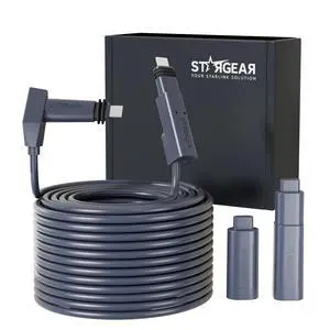 Starlink Cable 75FT for Standard Actuated Gen 2, Starlink Replacement Cable for Rectangular Satellite V2 Waterproof Gray Starlink Cable 75FT for Standard Actuated Gen 2, Starlink Replacement Cable for Rectangular Satellite V2 Waterproof Gray