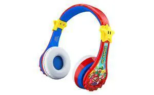 Super Mario Wireless Bluetooth Portable Kids Headphones with Microphone, Volume Reduced to Protect Hearing Rechargeable Battery, Adjustable Kids Headband for School Home or Travel Super Mario Wireless Bluetooth Portable Kids Headphones with Microphone, Volume Reduced to Protect Hearing Rechargeable Battery, Adjustable Kids Headband for School Home or Travel