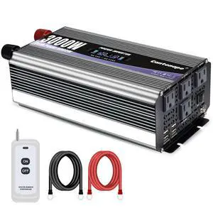 3000W Power Inverter 12V to 110V/120V DC to AC with LCD Display | Remote Controller and 4 x AC Outlets Car Adapter for Car Truck Boat RV Off Grid Solar System 3000W Power Inverter 12V to 110V/120V DC to AC with LCD Display | Remote Controller and 4 x AC Outlets Car Adapter for Car Truck Boat RV Off Grid Solar System