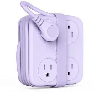 5 Ft Coiled Extension Cord with 8 Outlet & 3 USB Ports, Power Strip with Flat Plug, 11 in 1 Charging Station for Home/Office/Dorm -AP3 PRO 5 Ft Coiled Extension Cord with 8 Outlet & 3 USB Ports, Power Strip with Flat Plug, 11 in 1 Charging Station for Home/Office/Dorm -AP3 PRO