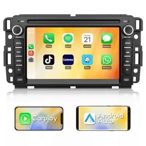 Car Radio for Chevy Silverado 1500 GMC Sierra Acadia 2007-2013 | 7 Inch Android Touch Screen Head Unit, CarPlay Android Auto, AM FM, Bluetooth, 4Core 64GB Car Radio for Chevy Silverado 1500 GMC Sierra Acadia 2007-2013 | 7 Inch Android Touch Screen Head Unit, CarPlay Android Auto, AM FM, Bluetooth, 4Core 64GB