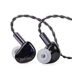 Kiwi Ears Cadenza 10mm Beryllium Dynamic Driver IEM 3D Printed with Detachable Interchangeable Plug 0.78 2pin 3.5mm IEM Cable for Musician Audiophile (Purple) Kiwi Ears Cadenza 10mm Beryllium Dynamic Driver IEM 3D Printed with Detachable Interchangeable Plug 0.78 2pin 3.5mm IEM Cable for Musician Audiophile (Purple)