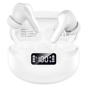 Wireless Earbuds Bluetooth 5.4 HiFi Stereo Headphones with Noise Cancelling Mic, 50H Playback in Ear Buds with LED Digital Display, IPX7 Waterproof Earphones for Office/Running/Workout (White) Wireless Earbuds Bluetooth 5.4 HiFi Stereo Headphones with Noise Cancelling Mic, 50H Playback in Ear Buds with LED Digital Display, IPX7 Waterproof Earphones for Office/Running/Workout (White)