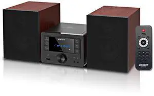 Bluetooth Stereo System 40W for Home, CD Player with Wireless Streaming, MP3/USB/Audio in/FM Radio, Powerful Home Audio Sound System Bluetooth Stereo System 40W for Home, CD Player with Wireless Streaming, MP3/USB/Audio in/FM Radio, Powerful Home Audio Sound System