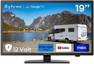 19-Inch RV TV, 12 Volt Smart TV with Google OS, 178° Wide Viewing, HDMI/USB Ports, AC/DC Power, Voltage Protection for Camper, Motorhome and RV Use 19-Inch RV TV, 12 Volt Smart TV with Google OS, 178° Wide Viewing, HDMI/USB Ports, AC/DC Power, Voltage Protection for Camper, Motorhome and RV Use