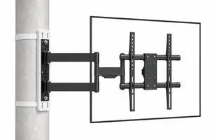 32"70" TVs | Indoor Full Motion TV Mount Fits Large Pillars & Poles 8" & Up, No Drill Gazebo & Pergola TV Mount, VESA 400x400, Holds 80 lbs 32"70" TVs | Indoor Full Motion TV Mount Fits Large Pillars & Poles 8" & Up, No Drill Gazebo & Pergola TV Mount, VESA 400x400, Holds 80 lbs