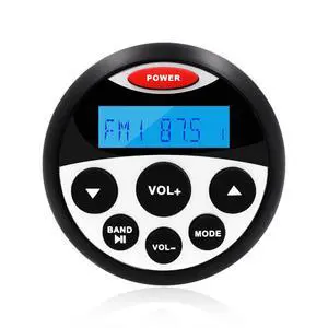 Boat Marine Stereo Receiver Bluetooth - 45 x 4 Watts Audio AM FM Gauge Waterproof Radio Tuner Streaming for Boats Golf Cart ATV UTV and Spa Hot Tubs GR304 Boat Marine Stereo Receiver Bluetooth - 45 x 4 Watts Audio AM FM Gauge Waterproof Radio Tuner Streaming for Boats Golf Cart ATV UTV and Spa Hot Tubs GR304