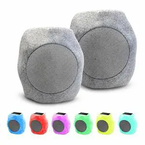 2-piece Upgraded Solar Rock Bluetooth Speaker, Waterproof IPX7 TWS Pairing, RGB Color Lighting and USB Charging, Suitable for Courtyard Pool Parties, Outdoor Gardens 2-piece Upgraded Solar Rock Bluetooth Speaker, Waterproof IPX7 TWS Pairing, RGB Color Lighting and USB Charging, Suitable for Courtyard Pool Parties, Outdoor Gardens