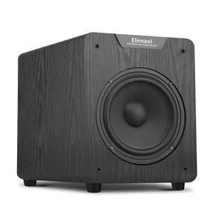 8" Powered Subwoofer Home Audio, 200W Deep Bass, Wooden Case, Black | Copper Driver with Aluminum Heat Sink, LFE/RCA Inputs, Suitable for Home Theater and Surround Sound Systems 8" Powered Subwoofer Home Audio, 200W Deep Bass, Wooden Case, Black | Copper Driver with Aluminum Heat Sink, LFE/RCA Inputs, Suitable for Home Theater and Surround Sound Systems
